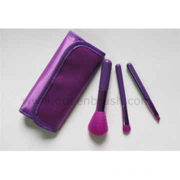 High Quality 3PCS Makeup Brush Set with Cloth Bag